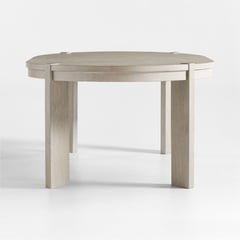 CRATE & BARREL - Mesa de Comedor Diset Oval Extendible de Madera de Caucho 121cm