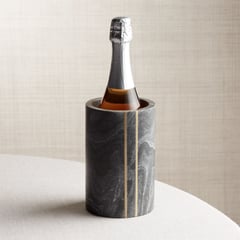 CRATE & BARREL - Enfriador de Vinos de Mármol Negro Hayes