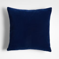 CRATE & BARREL - Funda de Cojín Mohair Azul 51x51cm