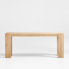 CRATE & BARREL - Consola Terra de Madera de Roble Natural