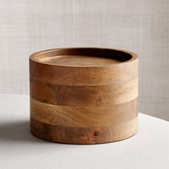 CRATE & BARREL - Soporte para Dispensador de Bebidas de Madera Natural Brooks