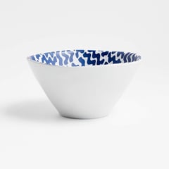CRATE & BARREL - Bowl de Melamina con Azulejos Marin Blue
