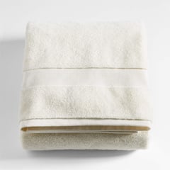 CRATE & BARREL - Toalla Extra Baño Ivory 100% Algodón Turco 800gr