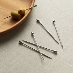 CRATE & BARREL - Juego de 6 Palillos para Cocteles