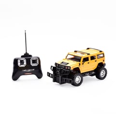 GUOKAI - Juguete Auto Radiocontrolado Hummer 1:24 Con Pilas Amarilla