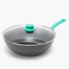 WURDEN - Sartén Wok 32 cm Turquesa