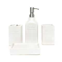 MICA - Set Accesorios Baño Blanco