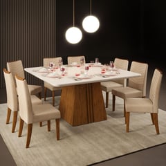 MICA - Juego de Comedor Elegant 8 Sillas