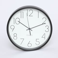 MICA - Reloj de Pared Negro 25cm