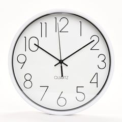 MICA - Reloj de Pared Blanco 25cm