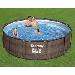 BESTWAY - Piscina Estructural Circular 366 x 100cm + Bomba Filtro + Escalera