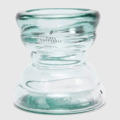 CASA CANTABRIA - Candelabro de Vidrio Transparente 11.5x12cm