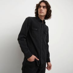 DENIMLAB - Camisa Manga Larga Algodón Hombre