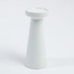 ROBERTA ALLEN - Candelabro Ceramica Blanco 10x10x25Cm