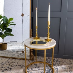 BASEMENT HOME - Candelabro Mid Gold 12X28cm