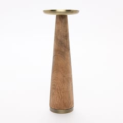 ROBERTA ALLEN - Candelabro Dorado Madera 9x30Cm