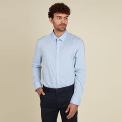 BASEMENT - Camisa Manga Larga Hombre