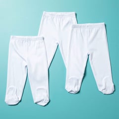 YAMP - Pantalón Bebé niño niña Algodón Pack x2