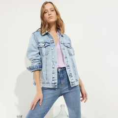 UNIVERSITY CLUB - Casaca Denim Mujer