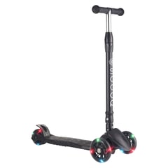 SCOOP - Scooter De Rueda Plegable Con Luces Negro