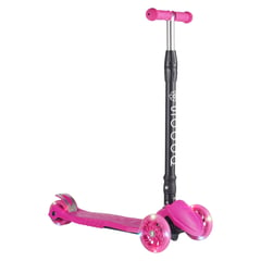 SCOOP - Scooter De Rueda Plegable Con Luces Rosado