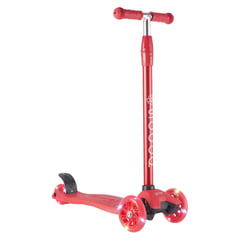 SCOOP - Scooter De Rueda Plegable Con Luces Rojo