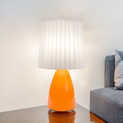 BASEMENT HOME - Lámpara de Mesa de Cerámica Naranja 35cm