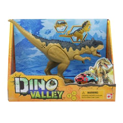 DINO VALLEY - Dinosaurio con Luz y Sonido 20 cm Carnotaurus