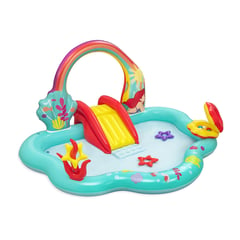 BESTWAY - Piscina Inflable Niños Juego La Sirenita 2.21m X 1.93m