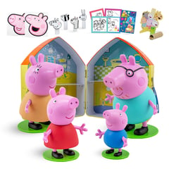 PEPPA PIG - Casa De Manualidades Con 4 Personajes