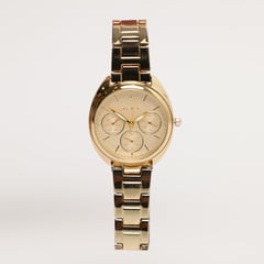 BASEMENT - Reloj Mujer Metal Oro Rosa