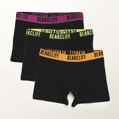 BEARCLIFF - Pack 3 Boxer Algodón Hombre Baearcliff