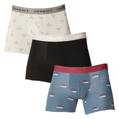 NEWPORT - Pack 3 Boxer Algodón Hombre