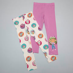 LA CASA DE GABBY - Legging Niña Pack x2 Algodón Gabbys Dollhouse