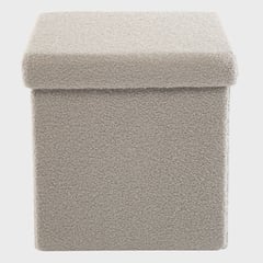 MICA - Pouff Plegable Gris 38cm