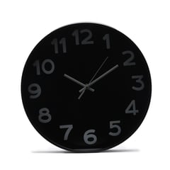 MICA - Reloj de Pared Negro 30cm