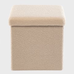 MICA - Pouff Plegable Beige 38cm