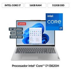 Laptop Intel® Core i7 16GB 512GB SSD Ideapad Slim 5 13° Gen 16" FHD