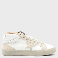 DENIMLAB - Zapatillas Urbanas Mujer Amerinino Batihigh   Blanco