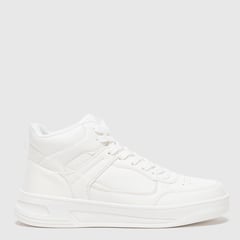 SYBILLA - Zapatillas Urbanas Mujer Baskohigh   Blanco