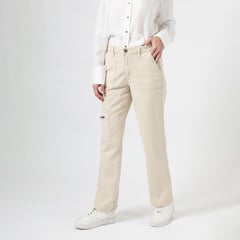 NEWPORT - Pantalón Cargo Algodón Mujer