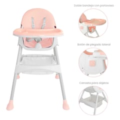 PRIORI - Silla de Comer Bebé Torino Plegable 3 en 1 Yamp