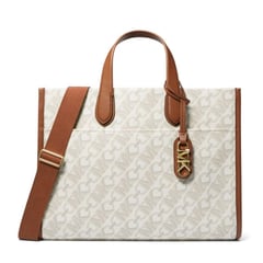 MICHAEL KORS - Cartera Tote Blanca con Logo