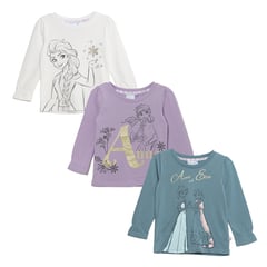 FROZEN - Polo Niña Pack X3 Manga Larga Algodón