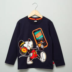 Polo Niño Manga Larga Algodón Mickey Disney