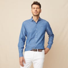 LA MARTINA - Camisa 100% Algodón Hombre