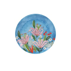 MICA - Plato Postre Lucia Melamine 22.5cm Azul