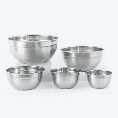 MICA - Set X5 Bowls Acero Inoxidable