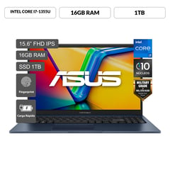 ASUS - Laptop Intel Core I7 De 10 Nucleos 16Gb Ram 1 Tb Ssd Vivobook 15 13° Gen 15.6"