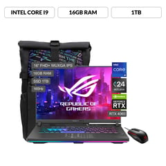 ASUS - Gamer Intel Core i9 de 24 núcleos RTX4060 16GB 1TB SSD ROG Strix G16 14° Gen 16" FHD+